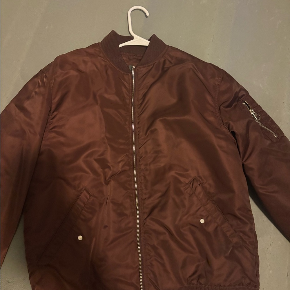 Men's Brown Bomber Jacket